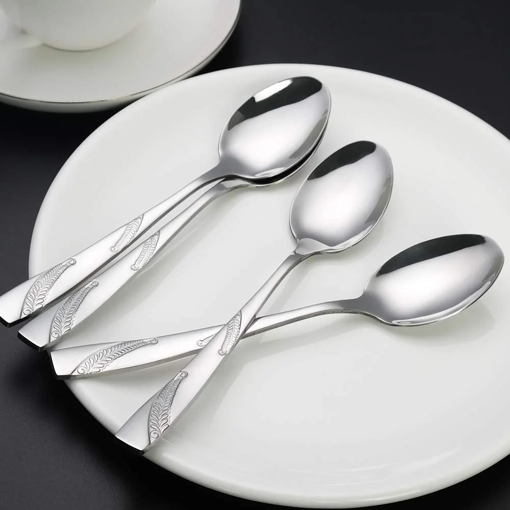 Десертна ложка Bringer Нержавіюча сталь 16.5 см, набір 12 штук, фото №4