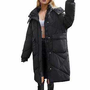 Пуховик Черный Блестящий synthetic.ua - Фото 1