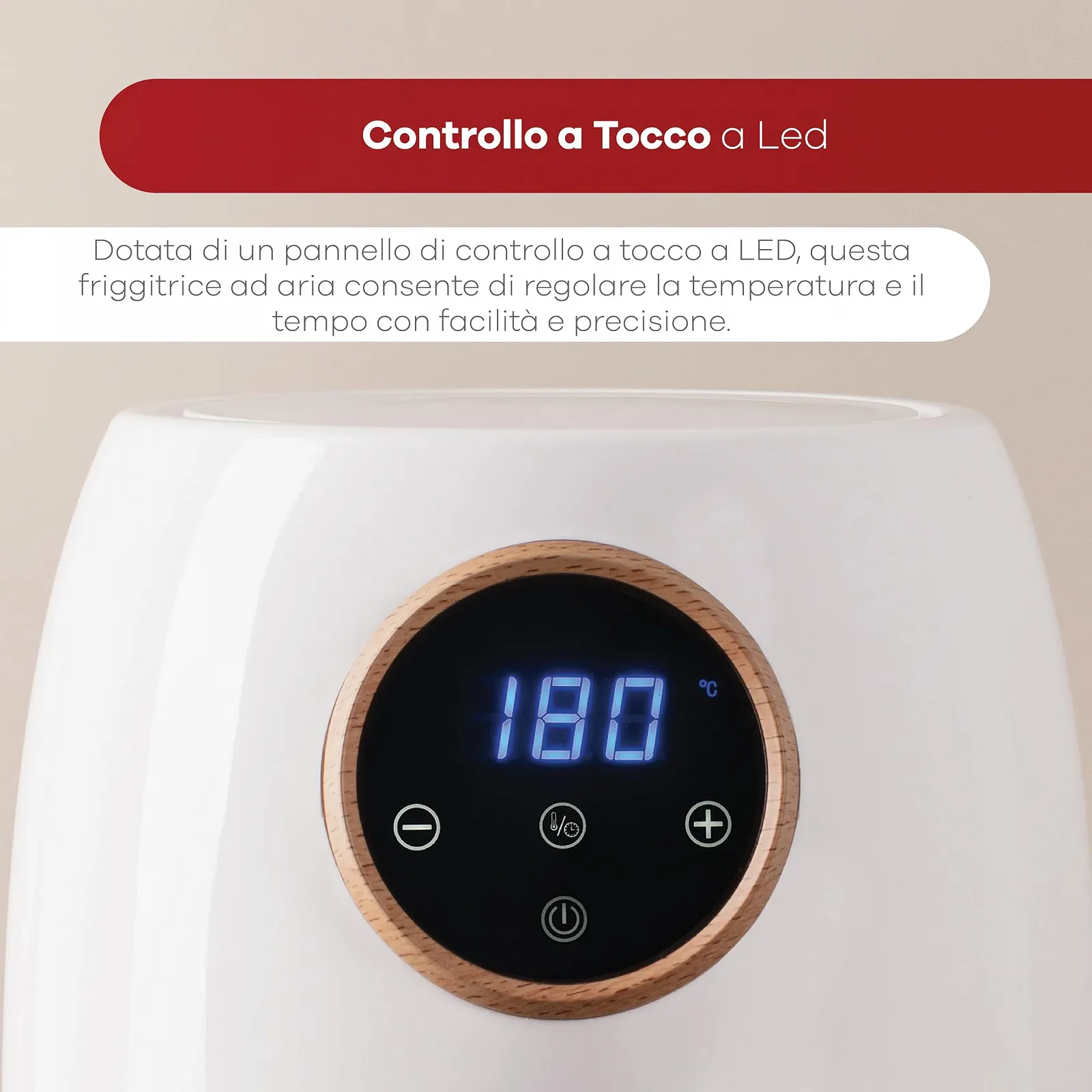 Мультипечь BERGNER Naturally AirFryer 2 л 1000 Вт 80-200ºC Белая, фото №3 Мультипечь BERGNER Naturally AirFryer 2 л 1000 Вт 80-200ºC Белая, фото №3
