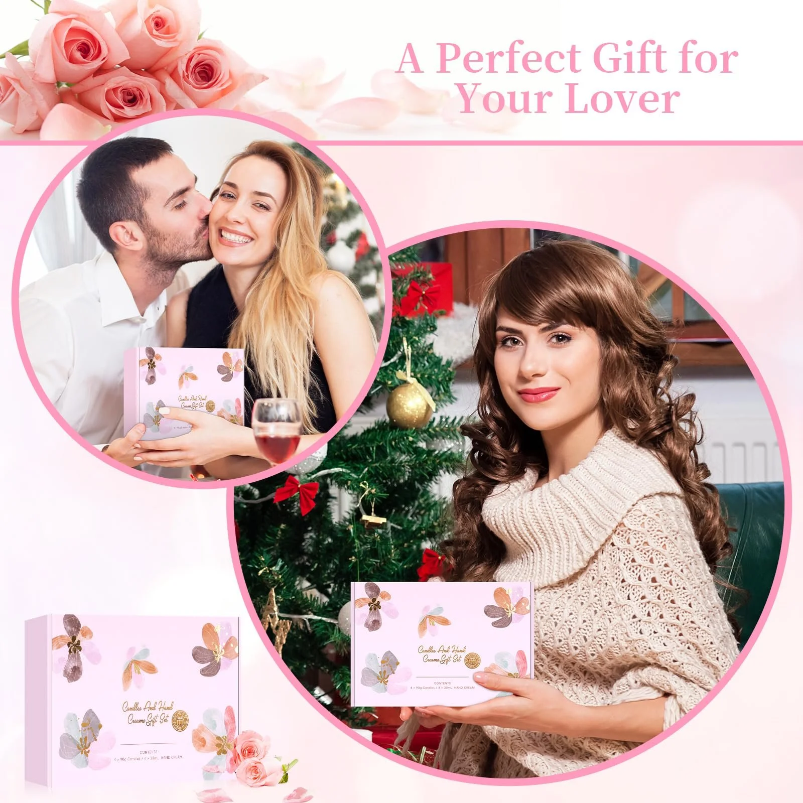 Набір: Крем для рук, 4 x 30 г + Ароматичні свічки, 4 x 90 г, фото №6