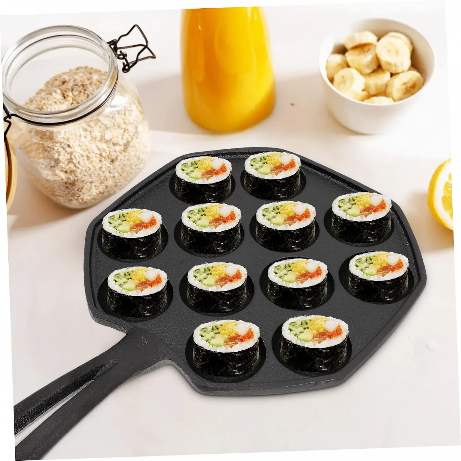 Форма для запекания улиток чугунная на 12 лунок с нескользящим дном 11.4x7.1 дюймов, фото №6