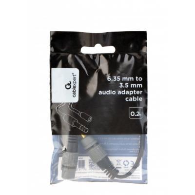 Переходник 6.35мм M F 3.5 мм Cablexpert (A-63M35F-0.2M), фото №2