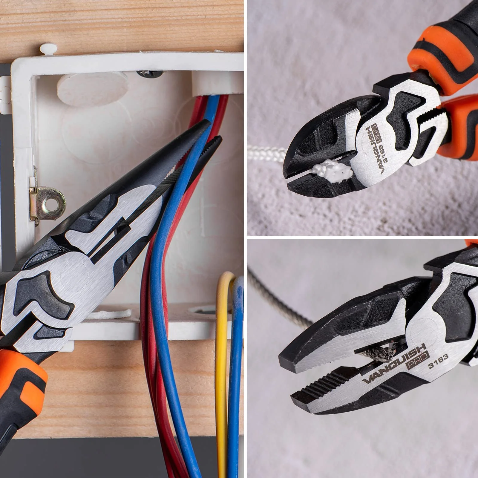 Набір плоскогубців Professional VANQUISH 3192, 3 шт., фото №5