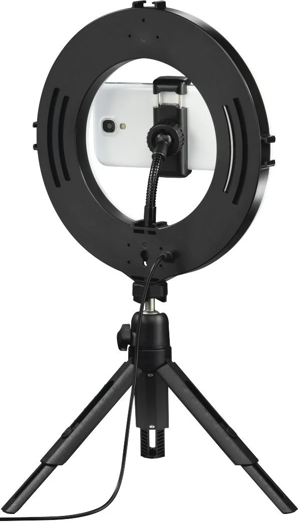 Кільцева лампа з штативом  SpotLight Smart 80 II Чорний, фото №4