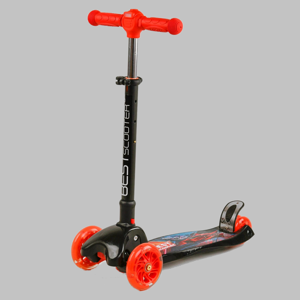 Самокат трехколесный Best Scooter Sportcar 24х55 см Multicolor 111639, фото №1