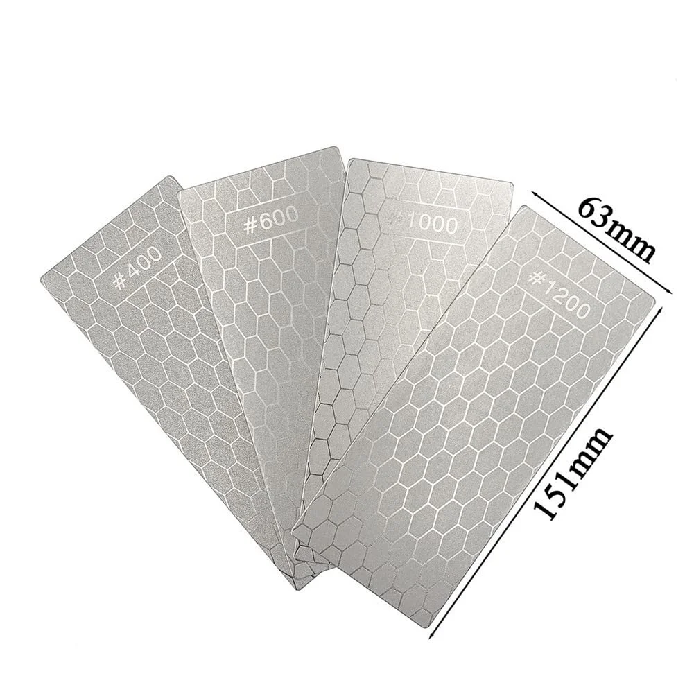 Набір алмазних точильних пластин 2 шт. 400/1000 Grit Стільникова поверхня, фото №3