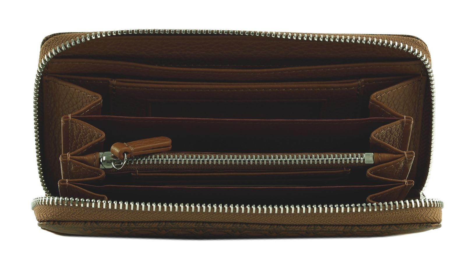 Кошелек Coccinelle Coated Monogram Zip Around Multi Cognac/Cognac, фото №2