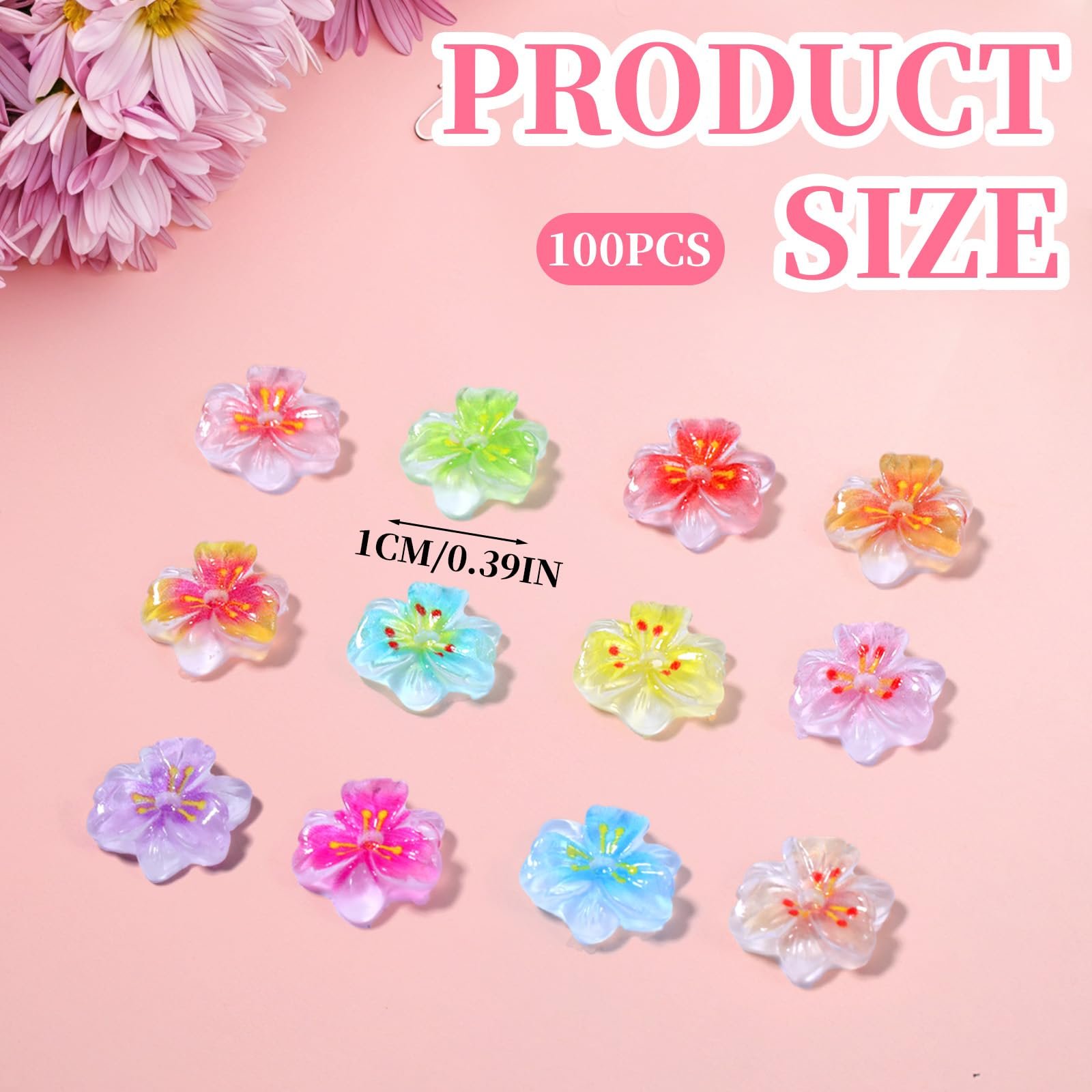 Квітка Giantree 3D, 100 шт, смола, різнокольорові, фото №5