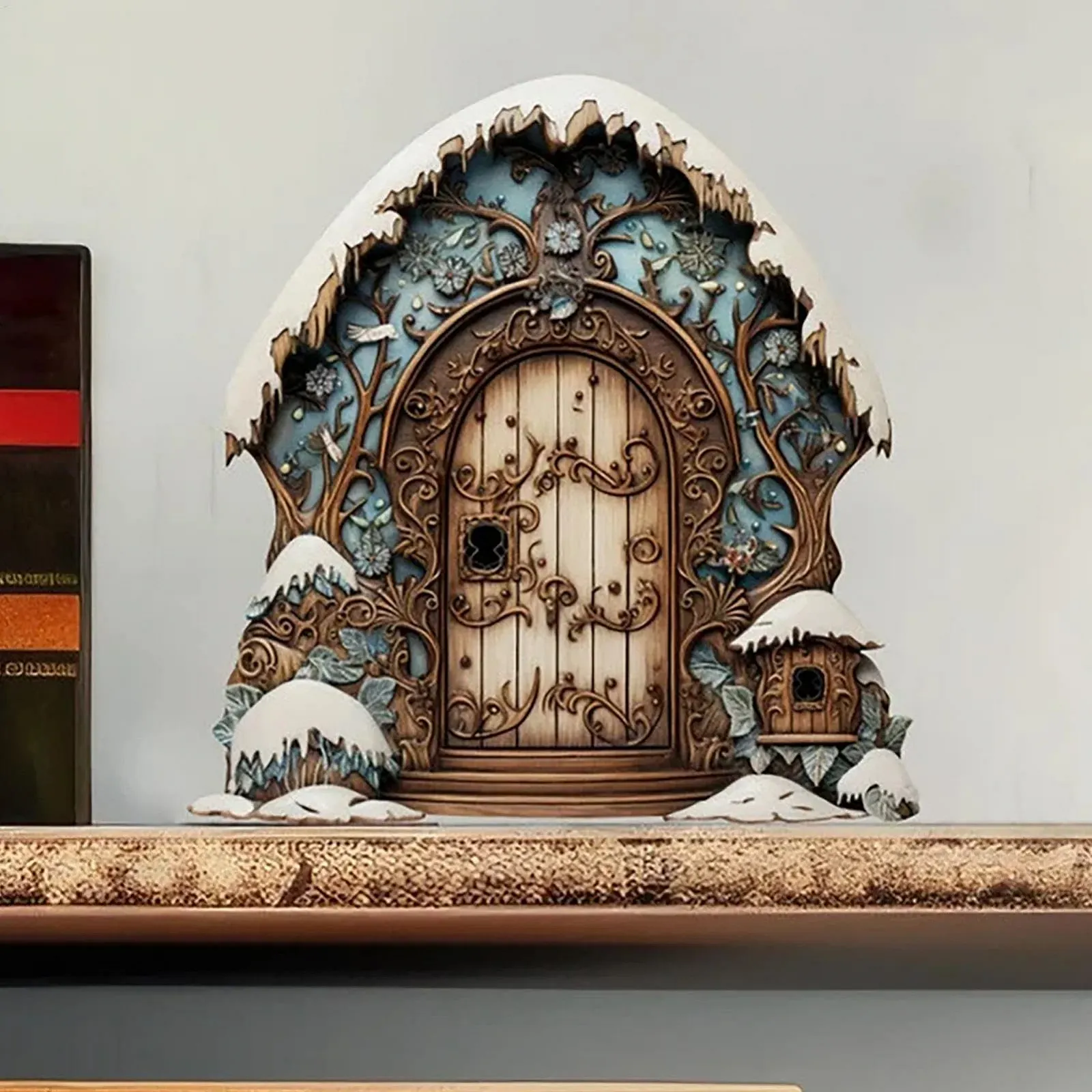 Наклейка на стіну Fairy Door Winter Holiday 2D, фото №3
