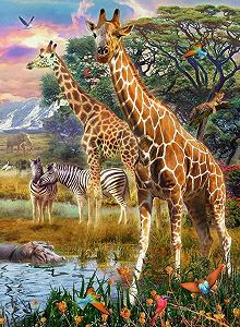 Детский пазл Ravensburger XXL 12943 Colourful Savannah 150 деталей synthetic.ua - Фото 1