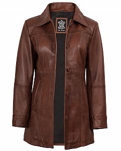 Шкіряна куртка Fjackets зі шкіри ягняти для жінок synthetic.ua - Фото 1