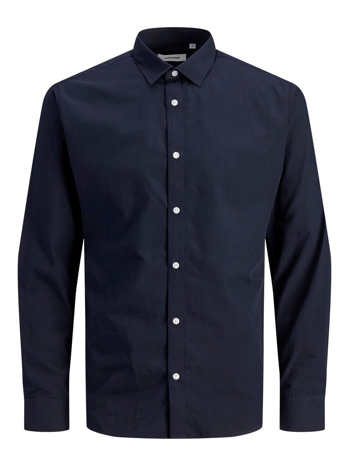 Рубашка Jack&Jones PLAIN 12187222 SLIM Темно-синий 2XL, фото №1