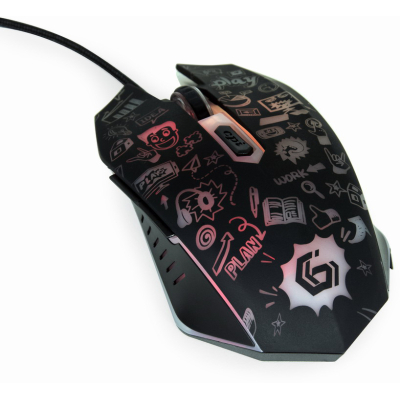 Мышка Gembird MUS-6B-GRAFIX-01 USB Black (MUS-6B-GRAFIX-01), фото №6
