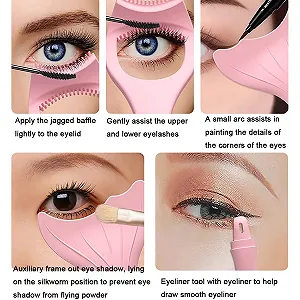 Трафарет для подводки глаз Lucktao розовый synthetic.ua - Фото 1