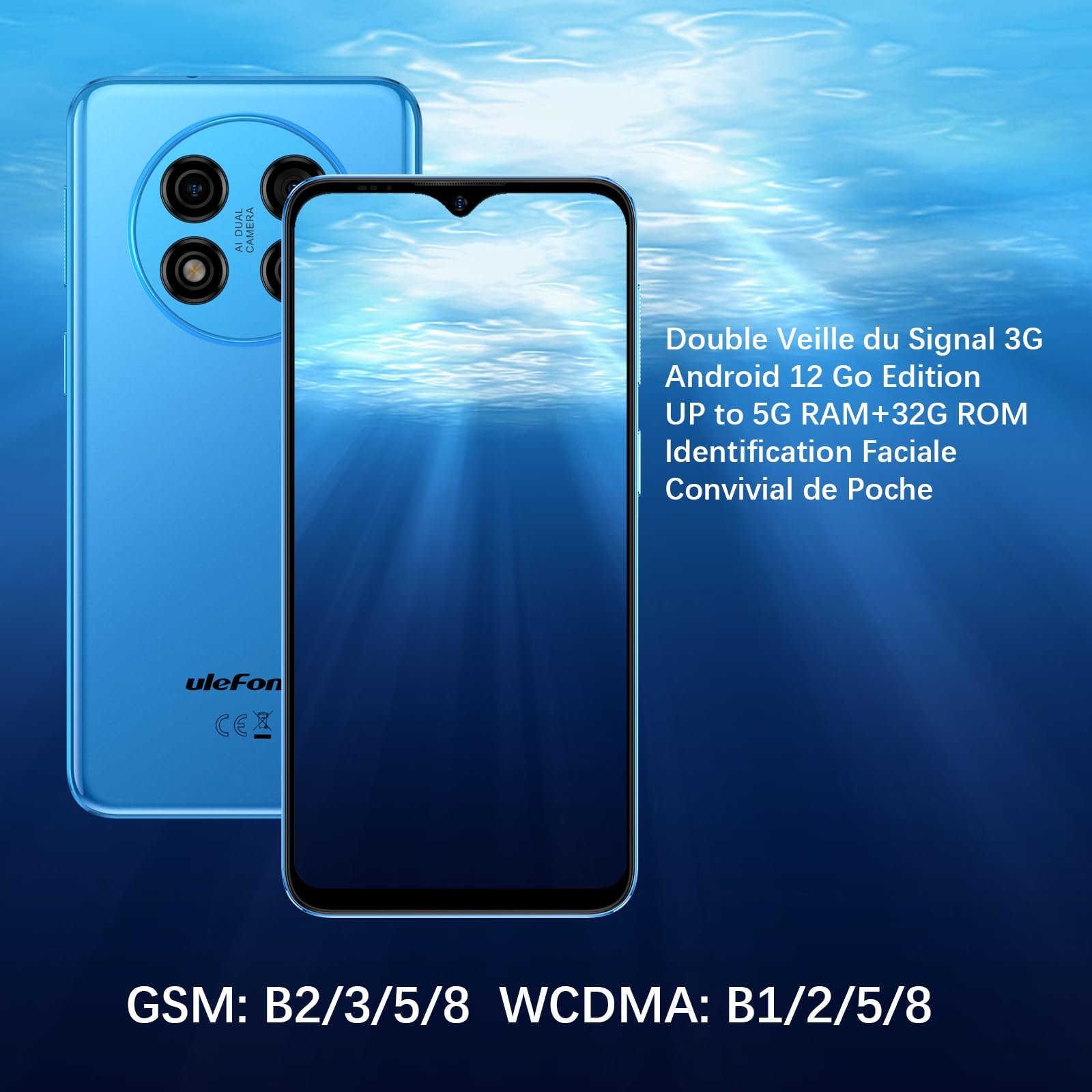 Смартфон Ulefone Note 15 Dual SIM 5 ГБ RAM 32 ГБ ROM Android 12 6.2" 4000 мАч 8MP + 5MP, фото №7