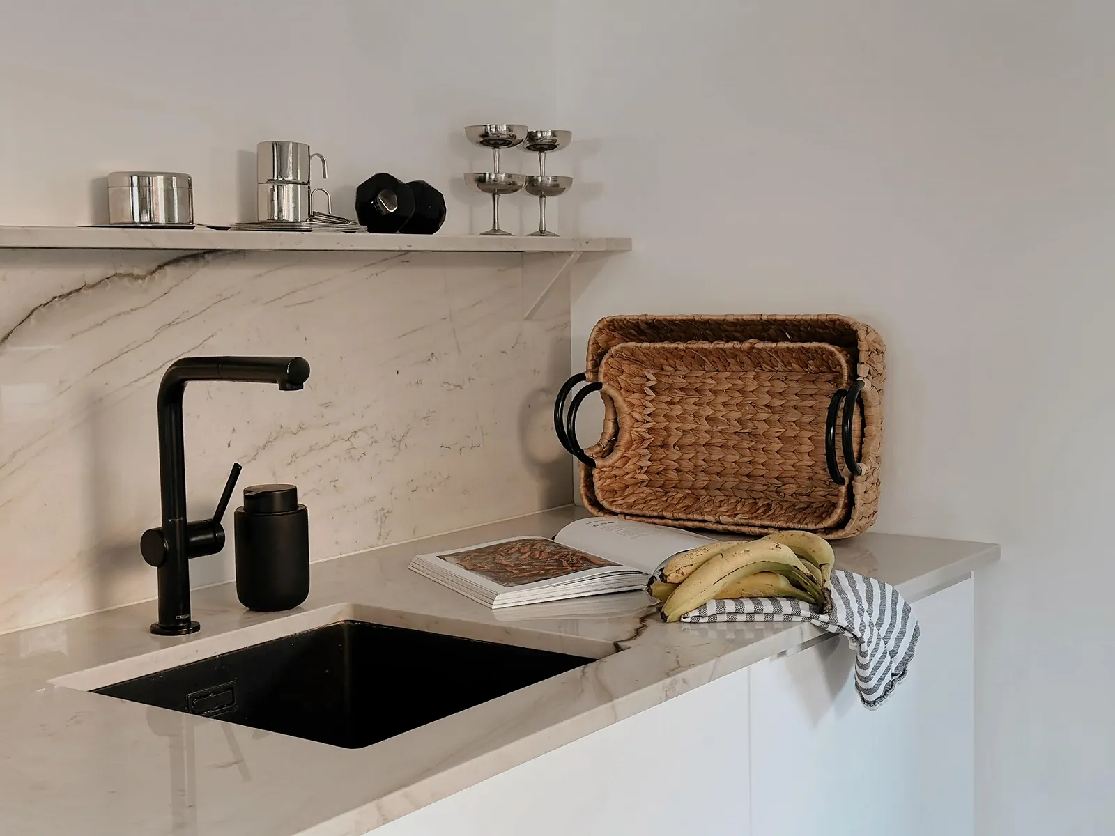 Піднос Decorasian Плетений з водяного гіацинту Прямокутний з ручками, фото №4