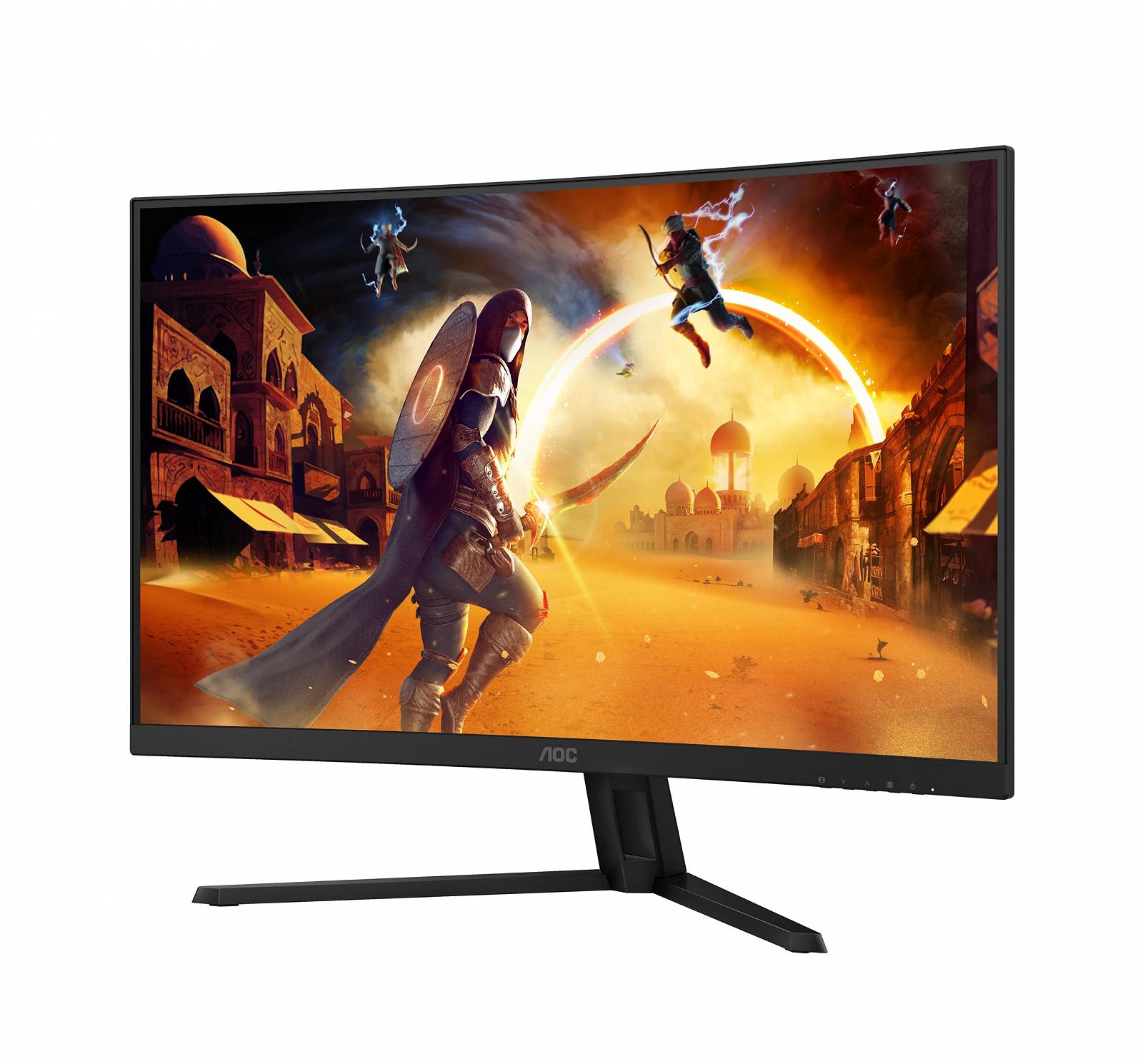 Монітор AOC Gaming CQ32G4VE 32 дюйми 2K Curved 180 Гц 0.5 мс HDR10 FreeSync Premium (2560 x 1440 HDMI DisplayPort) Чорний/Сірий, фото №1