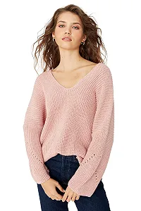 Женский Свитер TRENDYOL Oversize с V-образным вырезом - Фото 1