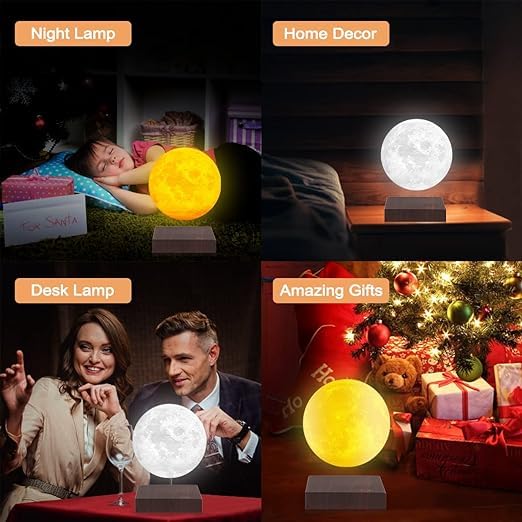 Лампа Vnemofey Плавающий Режим Луна 3 Цвета Галактика Плавающий Ночной Свет Реалистичный Дисплей Луны Магнитная Левитационная База, фото №7 Лампа Vnemofey Плавающий Режим Луна 3 Цвета Галактика Плавающий Ночной Свет Реалистичный Дисплей Луны Магнитная Левитационная База, фото №7