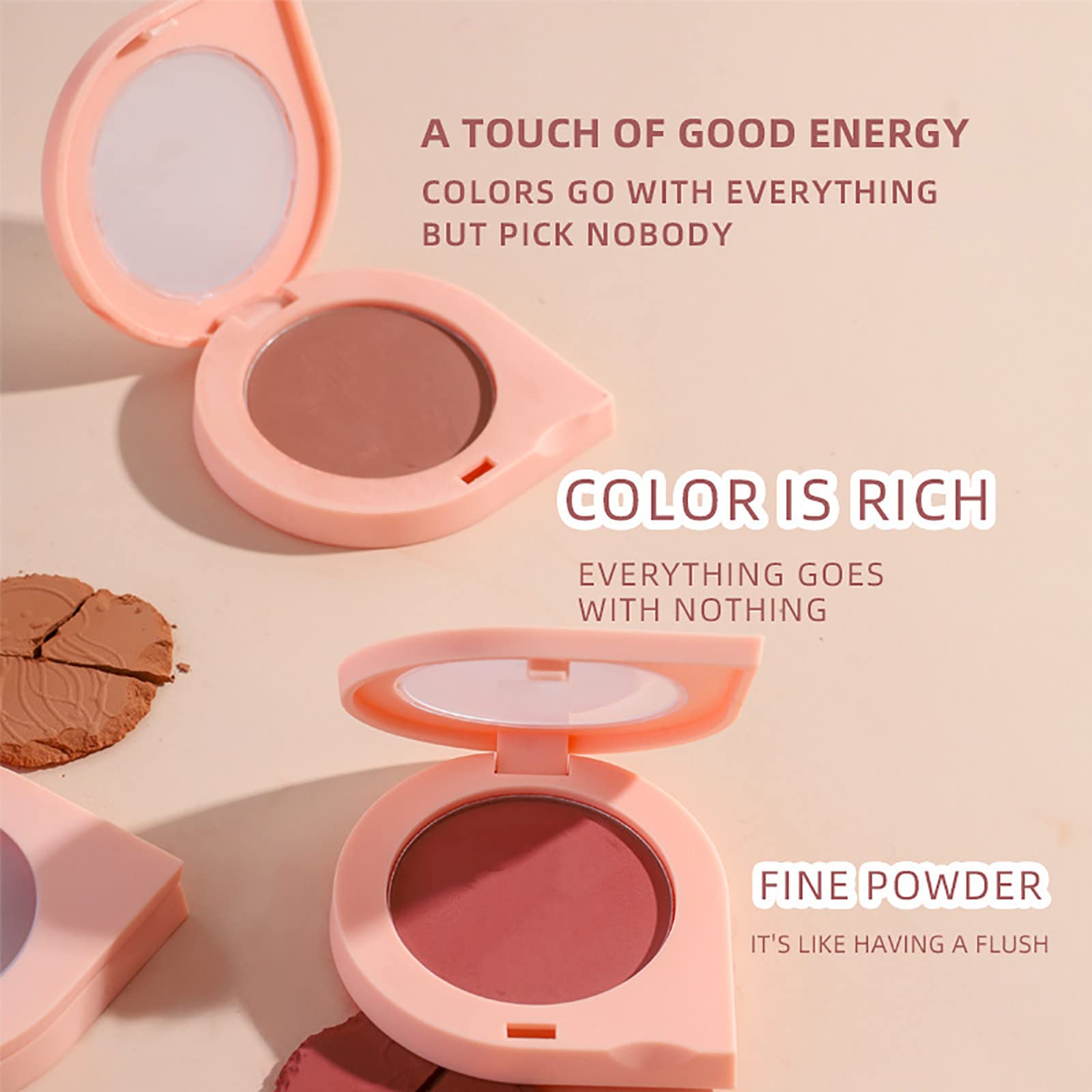 Рум'яна Пудра Matt Blush Lovely Marbled Blush Superfine Powder & Gentle Application Suitable Multitonal Compact Blush, фото №5 Рум'яна Пудра Matt Blush Lovely Marbled Blush Superfine Powder & Gentle Application Suitable Multitonal Compact Blush, фото №5