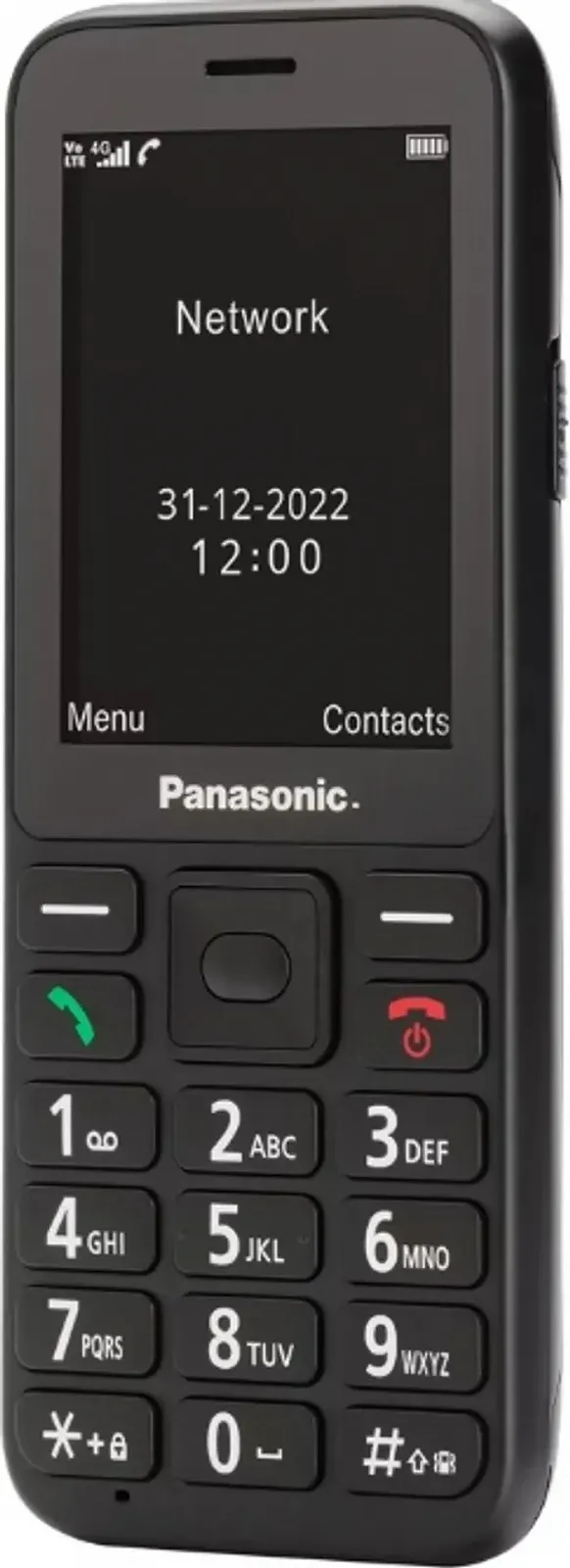Телефон 2.4" Panasonic KX-TU250EXB / 64/128Mb / 4G / 1-SIM / Bluetooth / FM / SD-слот / Камера 1.2Мп / 1500мАг / Ліхтарик / Кнопка SOS / Великі клавіші / Чорний, фото №3