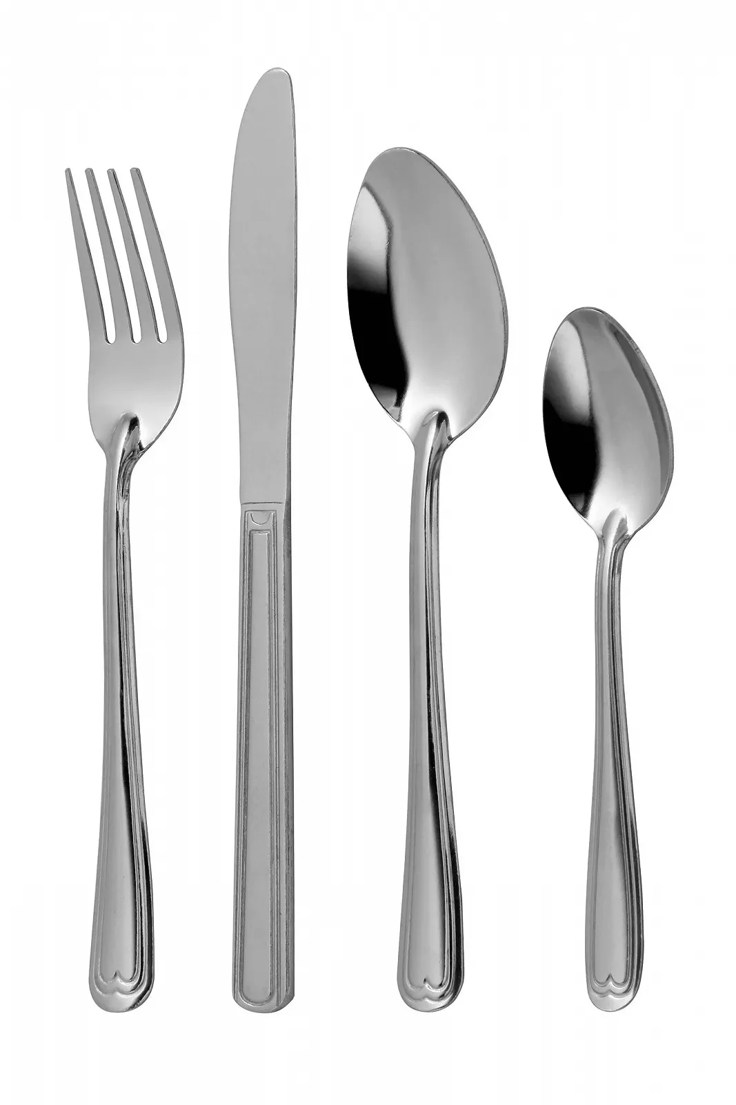 Набір столових приборів Premier Housewares Sweetheart 16 предметів, сріблястий, фото №1 Набір столових приборів Premier Housewares Sweetheart 16 предметів, сріблястий, фото №1