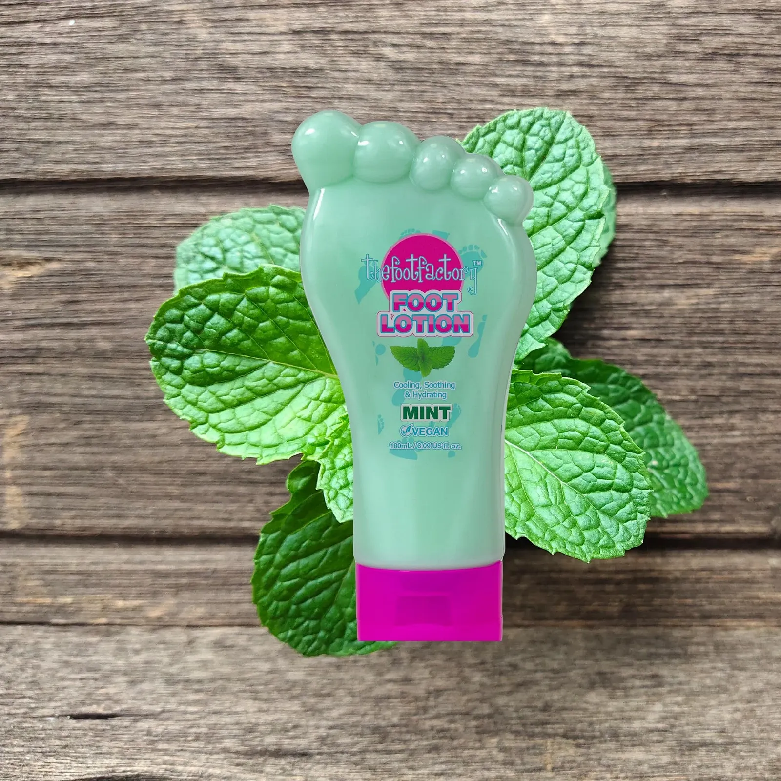 Лосьон для ног The Foot Factory Peppermint увлажняющий освежающий 180 мл, фото №2