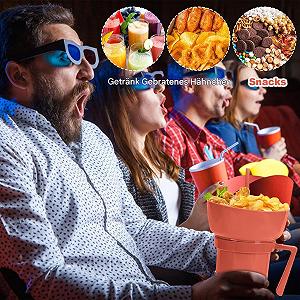 Набір для снеків та напоїв Дитячий контейнер для снеків Пляшка для пиття з соломинкою synthetic.ua - Фото 1