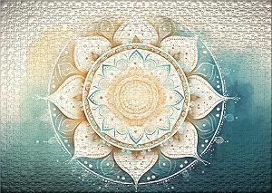 Пазл Ulmer Puzzleschmiede Mandala Watercolour 2000 деталей 96 x 68 см synthetic.ua - Фото 1