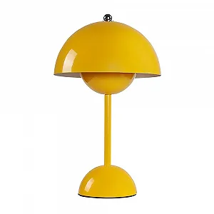 LED Настільна лампа Flowerpot Mushroom Бездротова Акумуляторна з димуванням 3 режими - Фото 1