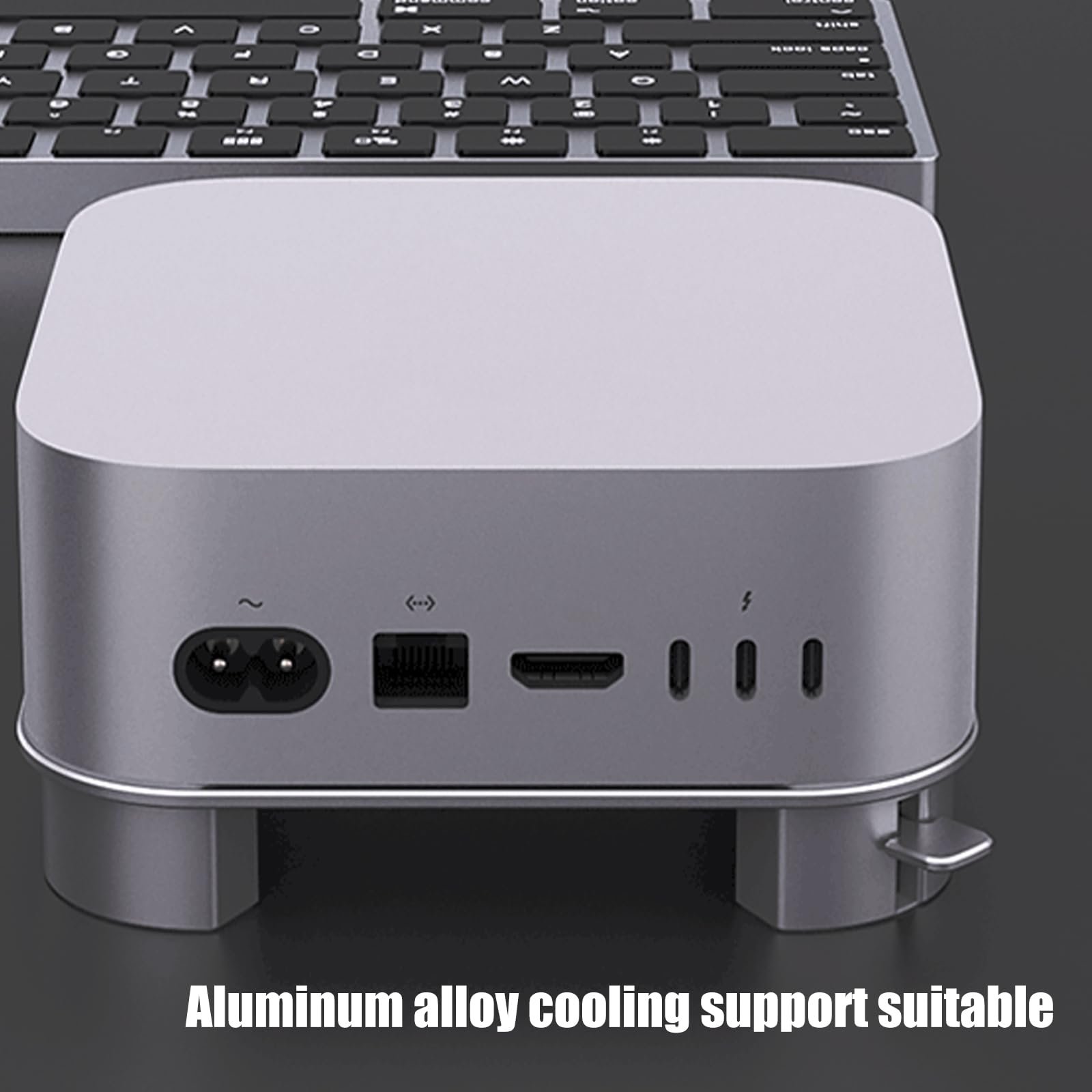 Подставка для ноутбука алюминиевая с охлаждением, высота 22 мм, фото №3 Подставка для ноутбука алюминиевая с охлаждением, высота 22 мм, фото №3