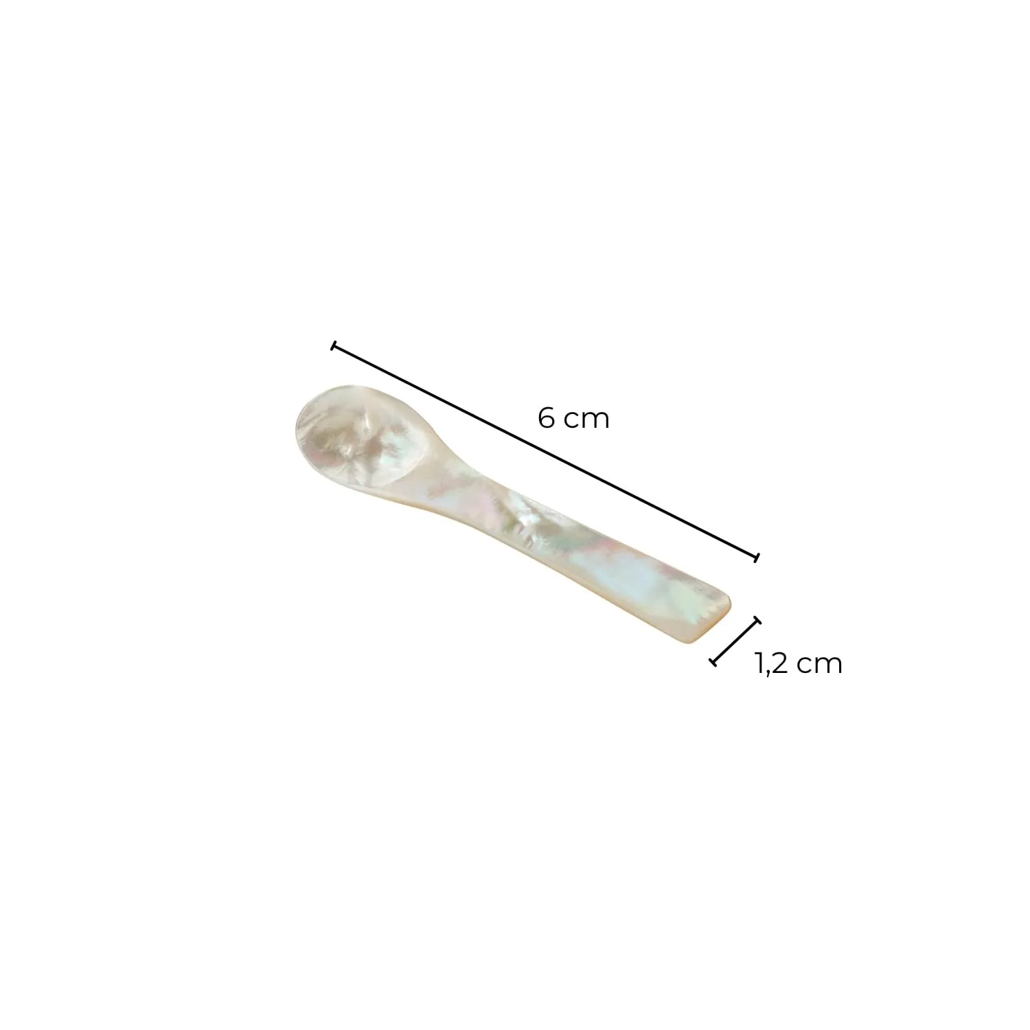 Ложка для солі EDZARD Перламутр Квадратні кінці Довжина 6 см, фото №2 Ложка для солі EDZARD Перламутр Квадратні кінці Довжина 6 см, фото №2