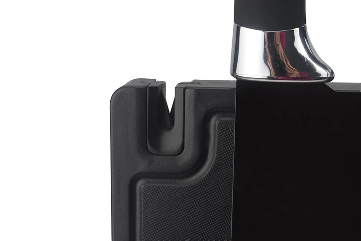 Набір кухонних ножів з нержавіючої сталі з магнітною підставкою UNIQUE UN-1841-KS 6 предметів точілка Чорна, фото №3 Набір кухонних ножів з нержавіючої сталі з магнітною підставкою UNIQUE UN-1841-KS 6 предметів точілка Чорна, фото №3