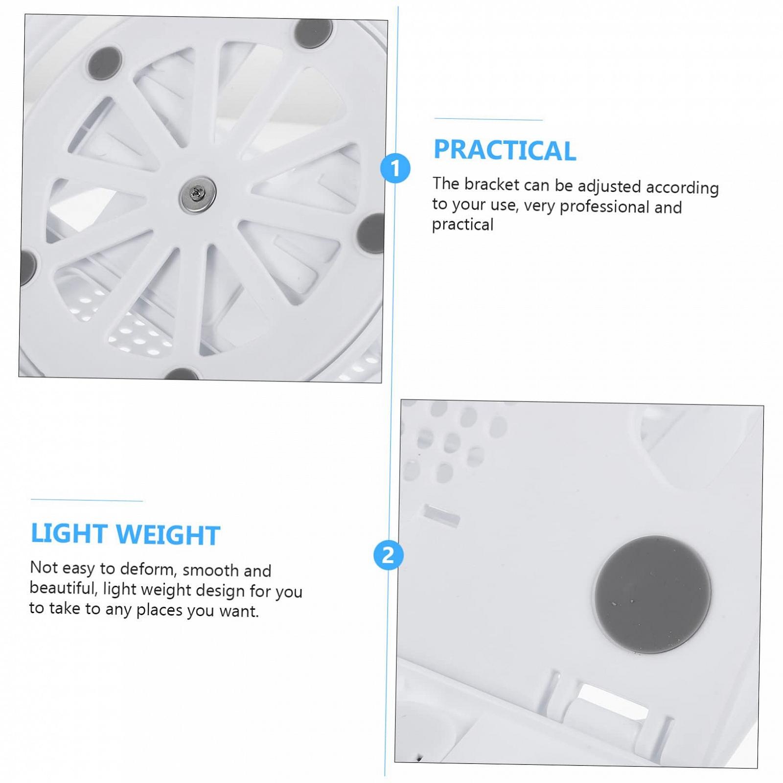 Складная Подставка для планшета Vaguelly Регулируемая Подставка для планшетов и ноутбуков Портативная Настольная Подставка Белый, фото №7