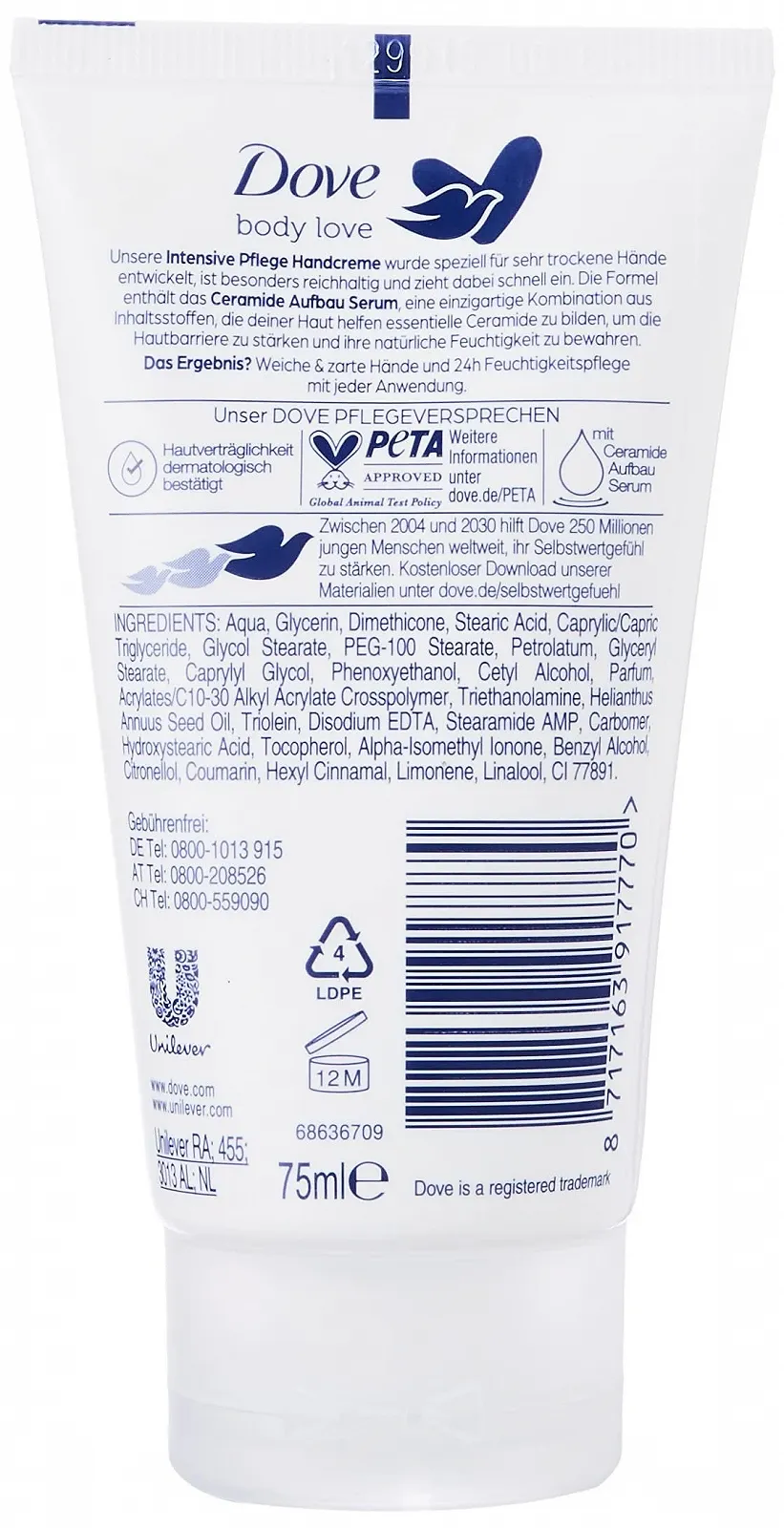 Крем для рук Dove Intensive з Care Duo (Intensive Moisture та Deep Care) Спеціально для дуже сухої шкіри рук, 75 мл (2 шт. в упаковці), фото №1