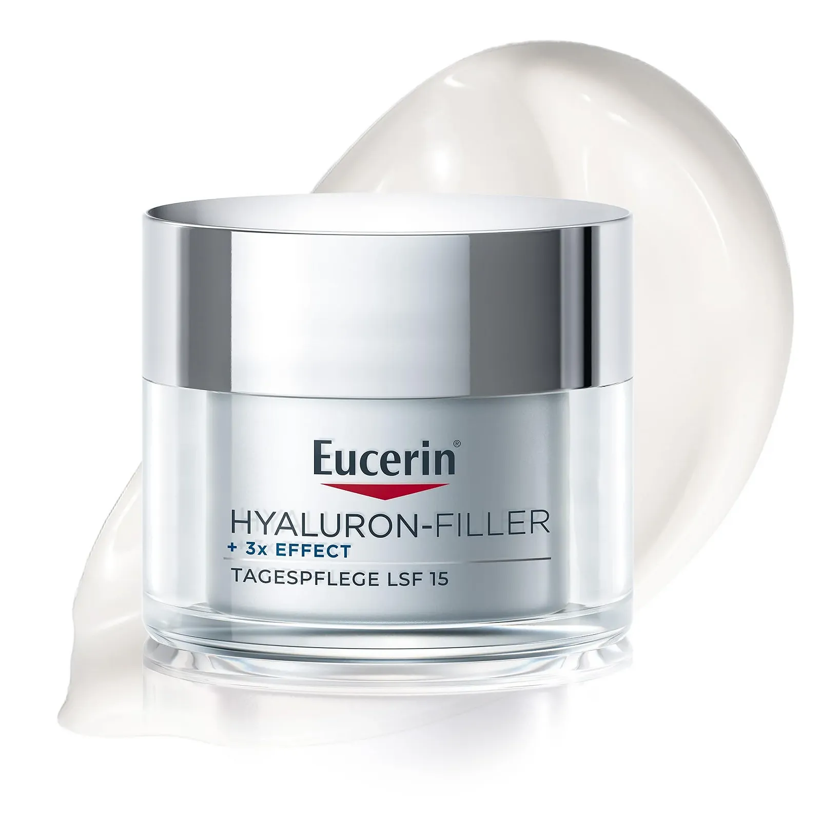 Денний крем Eucerin Hyaluronic Filler + 3x Effect SPF 15 для сухої шкіри 50 мл, фото №1