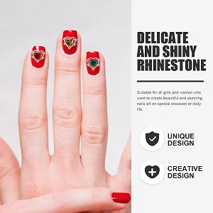 Украшение для ногтей Сердце COHEALI 10 шт. Рождественский дизайн Маникюрные ювелирные аксессуары, аксессуары для гелевых ногтей synthetic.ua - Фото 1