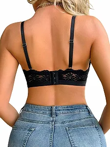 Бюстгальтер GORGLITTER кружевной Push Up без косточек synthetic.ua - Фото 1