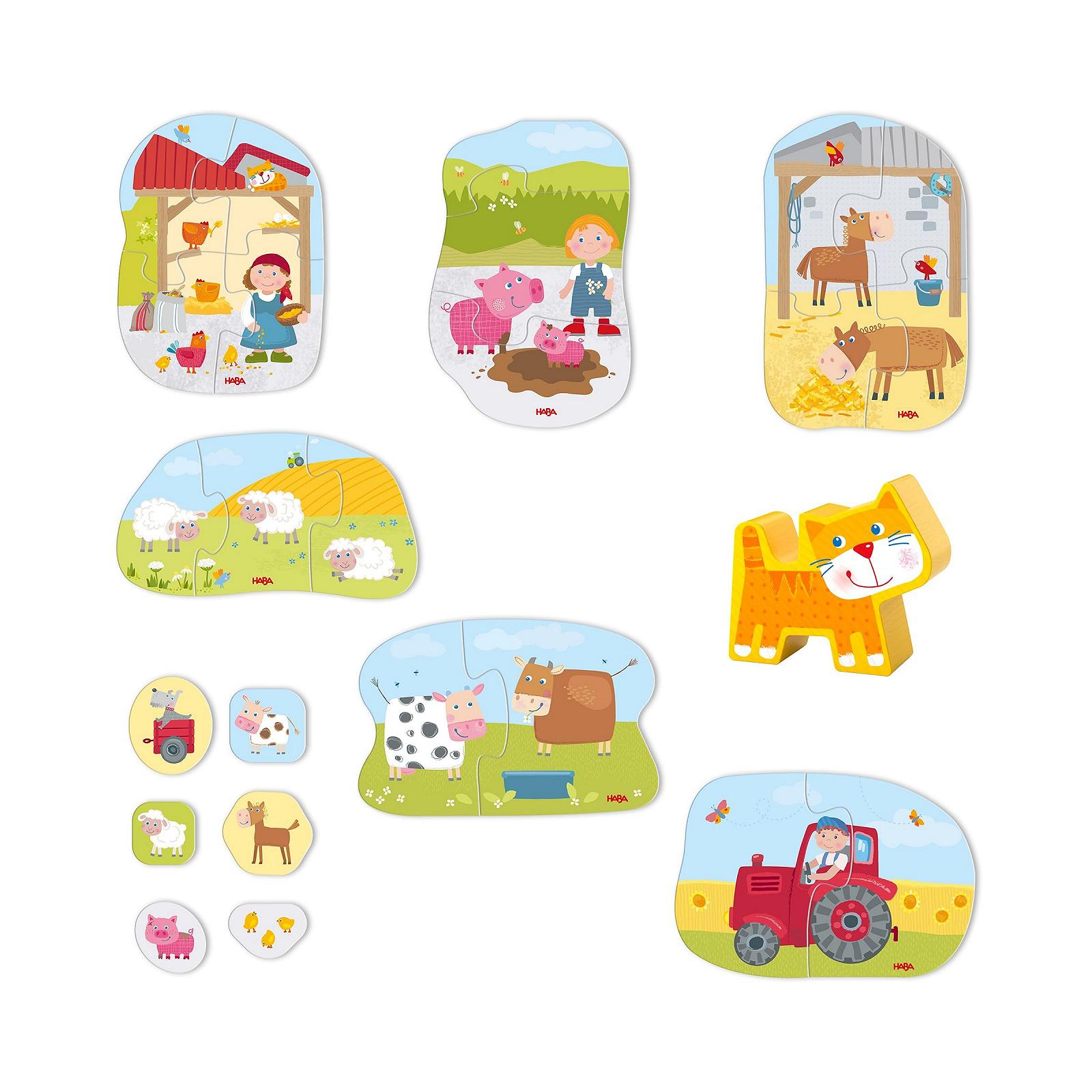 Пазл HABA My First Puzzles Ферма 6 штук 2+, фото №3