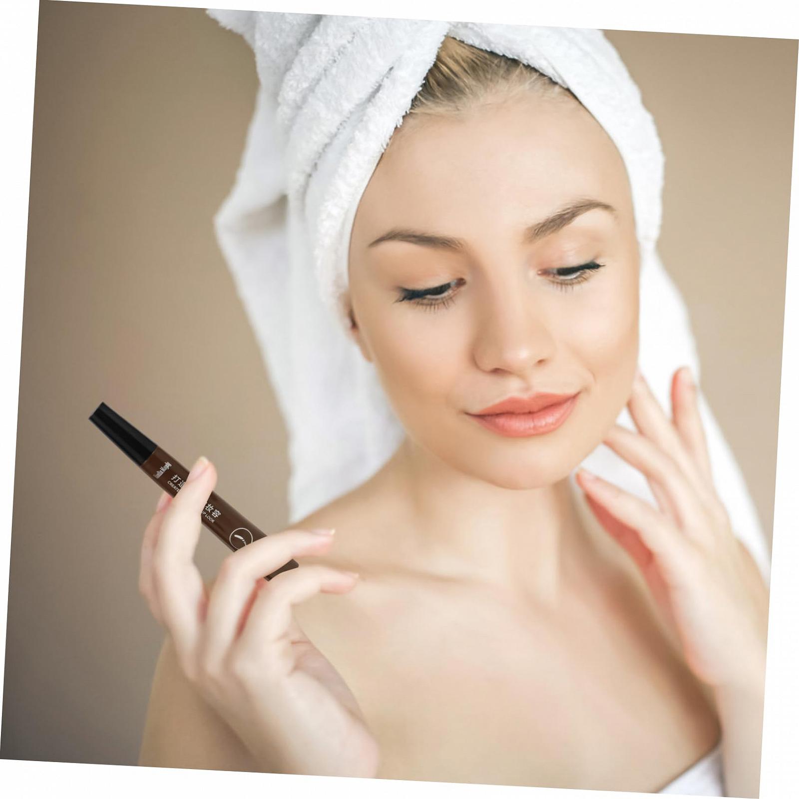 Карандаш для бровей HAPINARY Коричневый 4 шт., фото №3