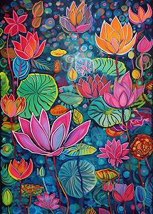 Купити Пазл Flower з постером, 1000 елементів, 70 x 50 см - Фото 1 Пазл Flower з постером, 1000 елементів, 70 x 50 см - Фото 1