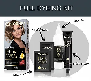 Фарба для волосся Cameleo Omega Plus Горіх глибокий стійкий колір перманентна фарба захист волосся повний набір для фарбування synthetic.ua - Фото 1