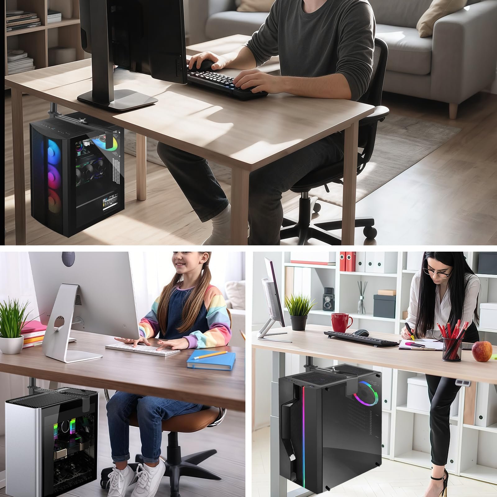 Тримач для ПК регульований 50-530 мм, ширина 135-225 мм до 35 кг, фото №7