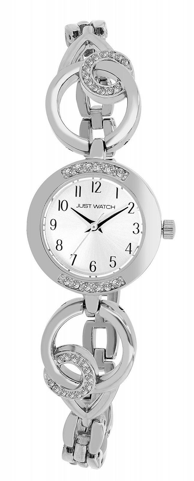 Женские часы Just Watch Браслет из нержавеющей стали Легко читаемый 19.5 см Диаметр 24 мм 8 мм Ширина, фото №1