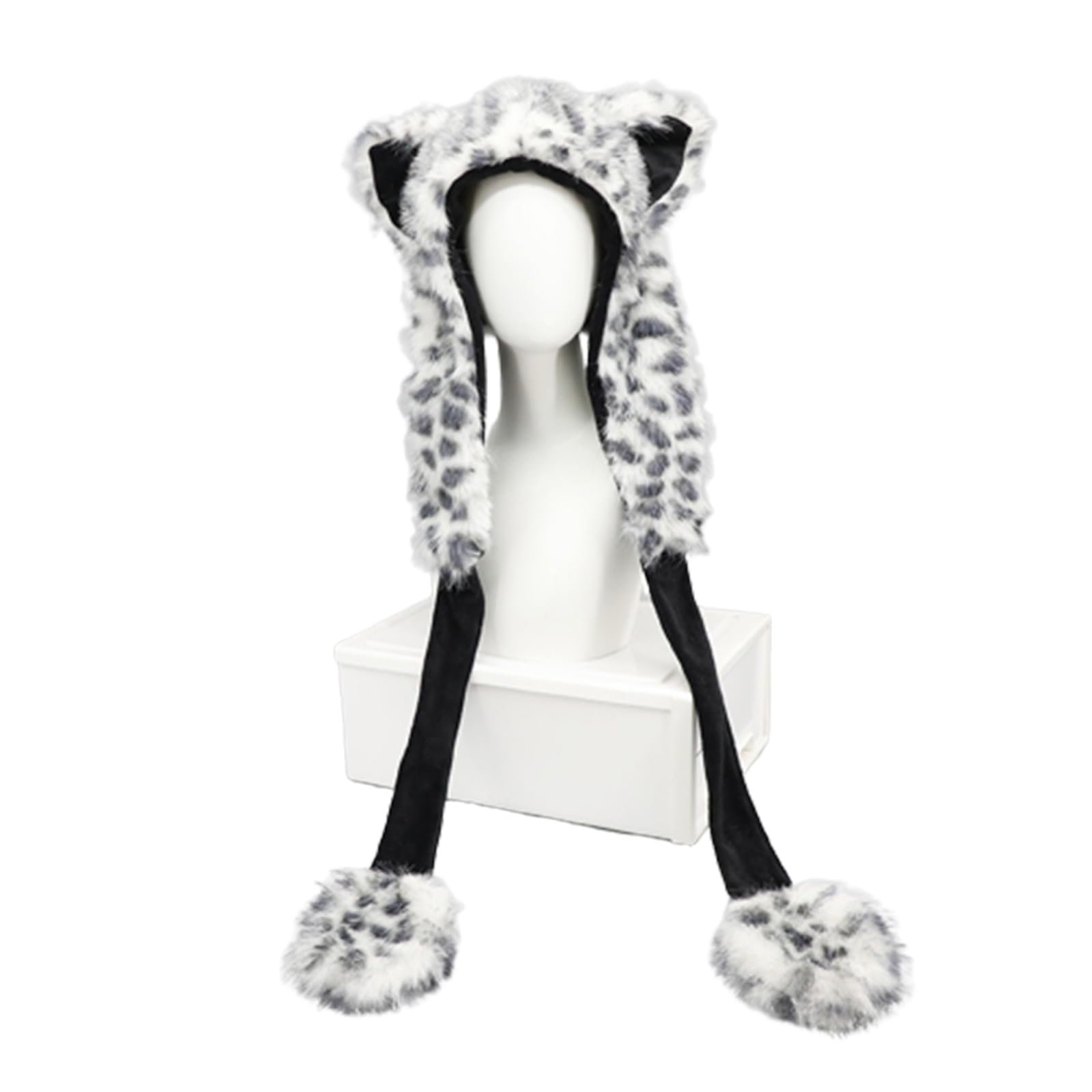 Мягкая плюшевая шапка Ldabrye с мультяшными ушками, фото №9