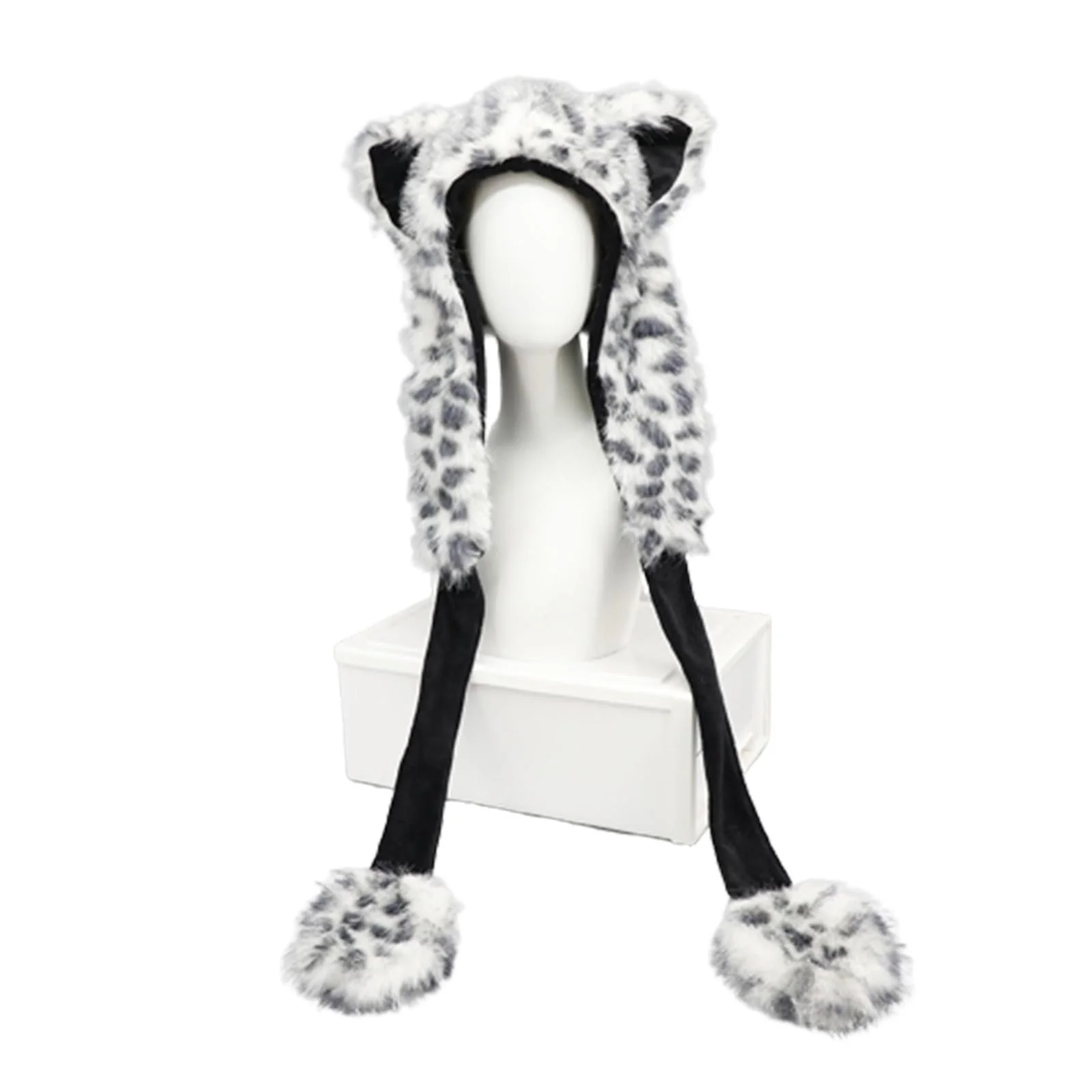 Мягкая плюшевая шапка Ldabrye с мультяшными ушками, фото №9