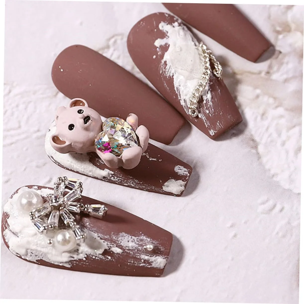 Декор для нігтів Аксесуари для манікюру Самоклеючіся прикраси Стрази для нігтів, фото №7