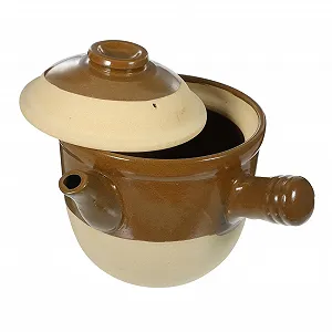 Горшок для заваривания трав GLEAVI керамический термостойкий с крышкой традиционный - Фото 1