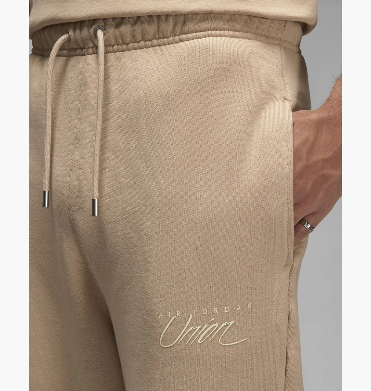 Штани Jordan x Union MJ Fleece Pants Bio Beige L, фото №4
