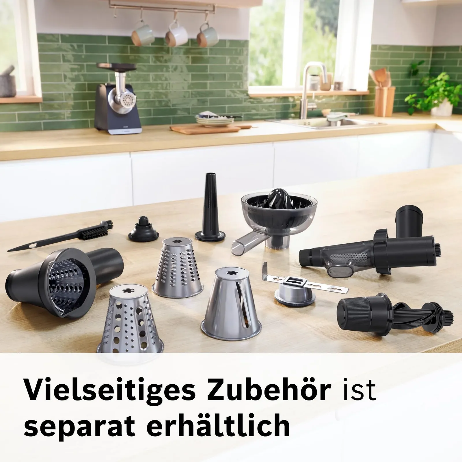 Мясорубка Bosch Series 6 MultiPower MFWS660B 2100 W Черная, фото №5 Мясорубка Bosch Series 6 MultiPower MFWS660B 2100 W Черная, фото №5